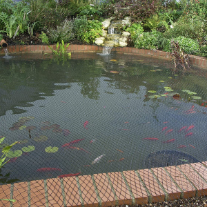 Polyester Knotless 4cm Mesh Size Pond Safety Grid Nets Pond Cover Netting